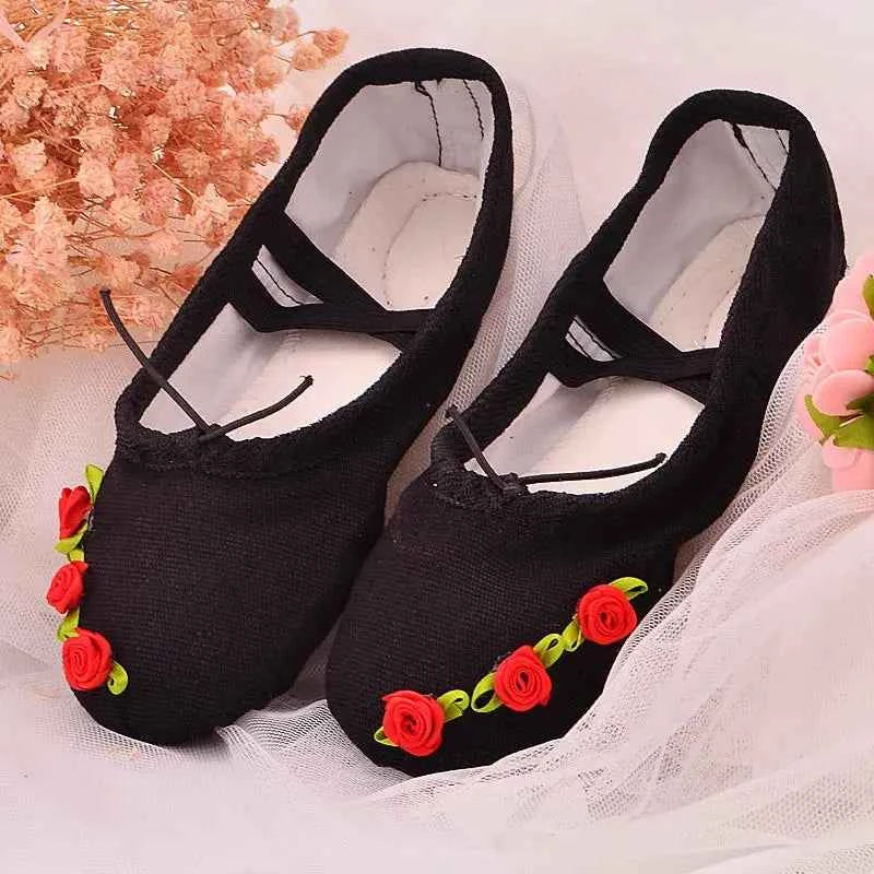 shoes woman 2024 trend Ballet flats Line dance shoes comfortable Ballet core Ballerinas shoes for dancing child girl adult shoe