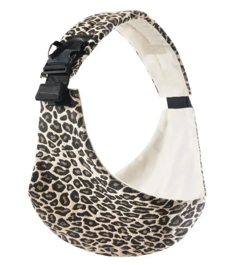 Baby Going Out Safety Carrier Simple Leopard Pattern Portable Front Hug Type Back Baby Out of the Baby Artifact Waist Stool - Mein Shop
