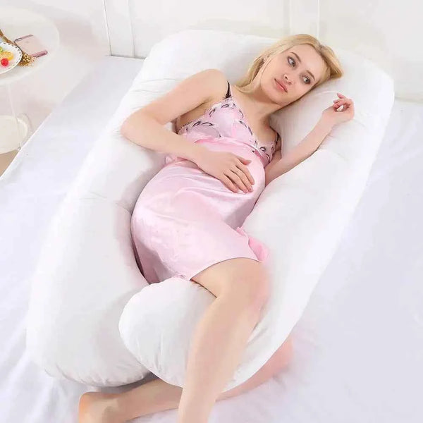 Maternity Pillow Case Pure Cotton Cover U-Type for Pregnancy Women