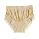 Schwangere Frauen Unterwäsche: Nahtlose, hochtaillierte und atmungsaktive Unterhose mit Spitzenrand für maximalen Komfort