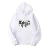 Hoodie Men Graphic Print Hoodies American Retro Personality Streetwear Casual Hooded Sweatshirt Men&
