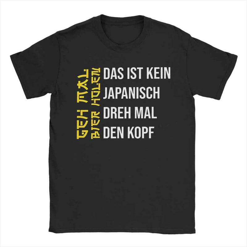 Men's Tshirt Retro Get A Beer T Shirt Funny German Jokes Alcohol Drinkers Dad Gift Streetwear Cotton Summer Casual T-shirts