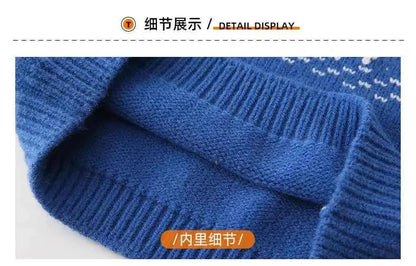 Knit Sweaters for The Whole Family Knitwear Winter Father Mother and Daughter Son Children Boy Girl Knitted Long Sleeve Pullover