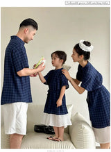 Family Matching Clothes Boy Girl Outfit Set Father and Son Shirt Shorts Suit Mother and Daughter Dress Same Girl Blouse Dress - Mein Shop