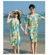 Family Fashion Beach Father and Son Outfits Vacation Look Mother Daughter Baby Girl Dress Holiday Parents and Children Clothes Mein Shop