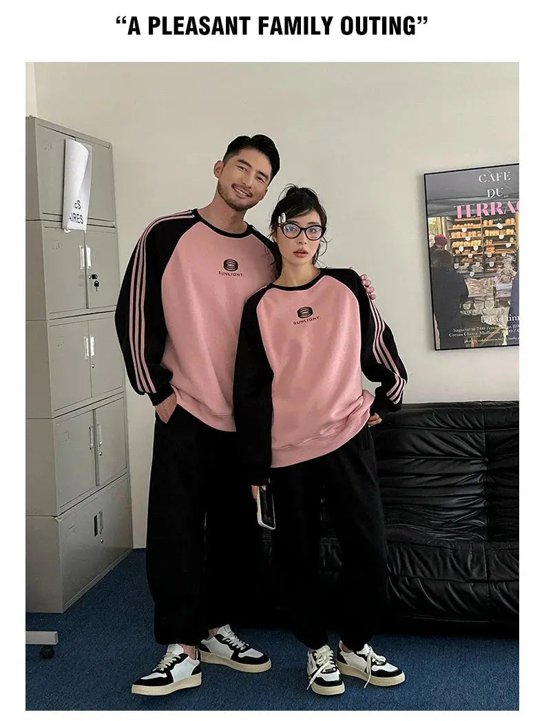 Parents and Children Warm Sweatshirts for The Whole Family Clothes Winter Father Mother and Son Daughter Thick Long Sleeve Tops - Mein Shop