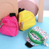 Gifts Dolls Accessories 1/6 BJD Rucksack With Zipper Kids Gifts BJD Doll Schoolbag Doll Backpack Doll Bag Miniature Doll Bag