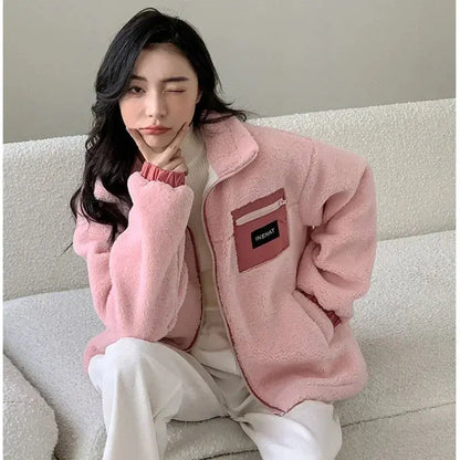 Family Thick Mother Children Suit Warm Winter Korean Fashion Women Daughter Son Matching Coat Baby Clothes  Zipper Sets Jacket - Mein Shop