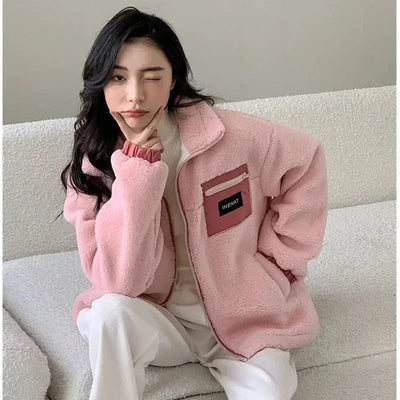 Family Thick Mother Children Suit Warm Winter Korean Fashion Women Daughter Son Matching Coat Baby Clothes  Zipper Sets Jacket - Mein Shop