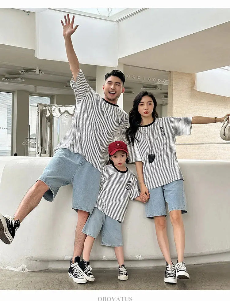 Family Vacation 2025 Summer Tshirt Shorts Clothing Set Family Matching Outfit Holiday Party Clothes Wear Couple Child Costume - Mein Shop