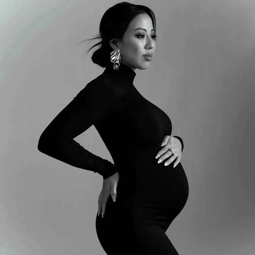 Maternity Dresses Pregnancy Women Maxi Long Dresses Clothes for Pregnant Babyshower Props