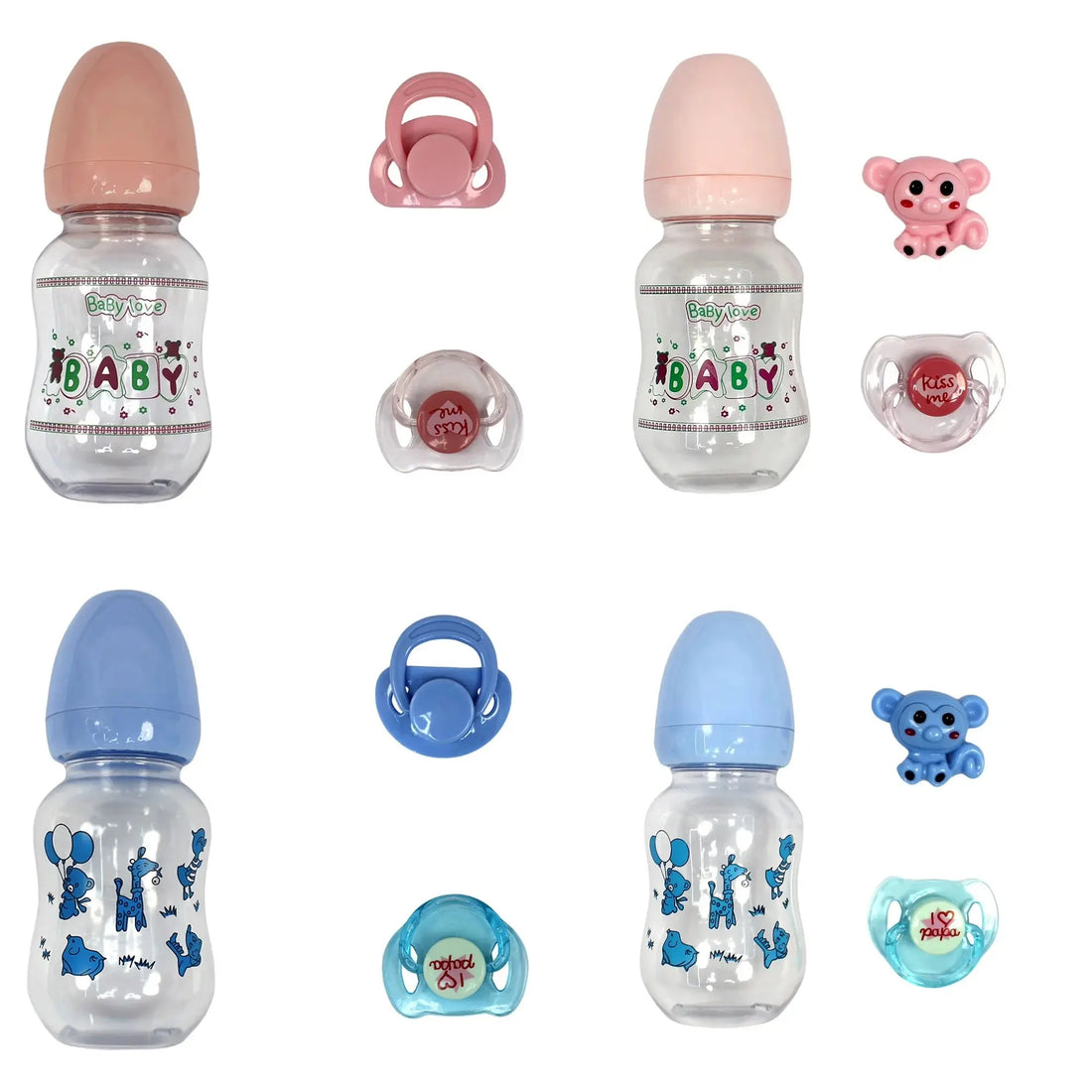 Lovely Reborn Doll Accessories Magnetic Pacifier&amp;Feeding Bottles Reborn Baby Doll Supplies Dummy For New Reborn Baby Doll Toys - Mein Shop