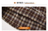Equal Family Plaid Shirts Autumn Father Mother and Daughter Son Same Long Sleeve Tops Korean Vintage Parent-child Jacket Coat - Mein Shop