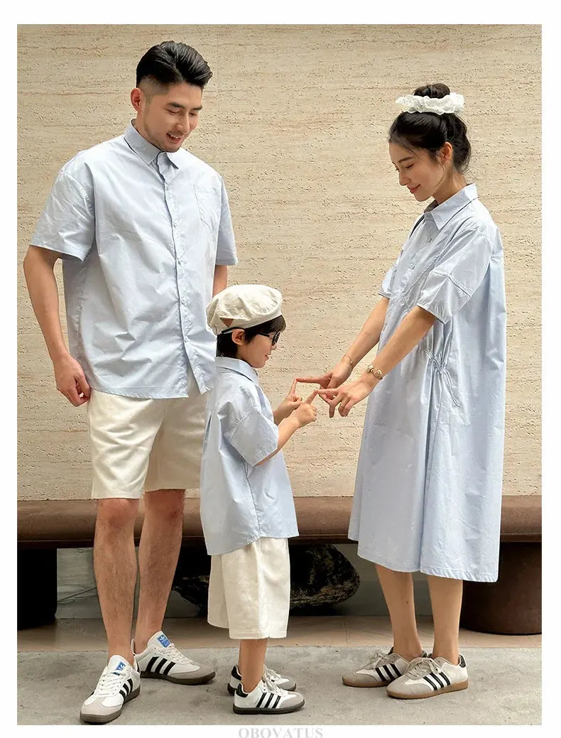 Family Look Matching Clothes Set Matching Family Outfits Family Matching Clothes Mother And Daughter Dress Father Son Clothing - Mein Shop