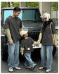 Fashion Family Long Sleeve T-shirt Parent-child Tee Korean Father Mother and Son Daughter Same Clothes Dad Mom and Baby Clothing - Mein Shop