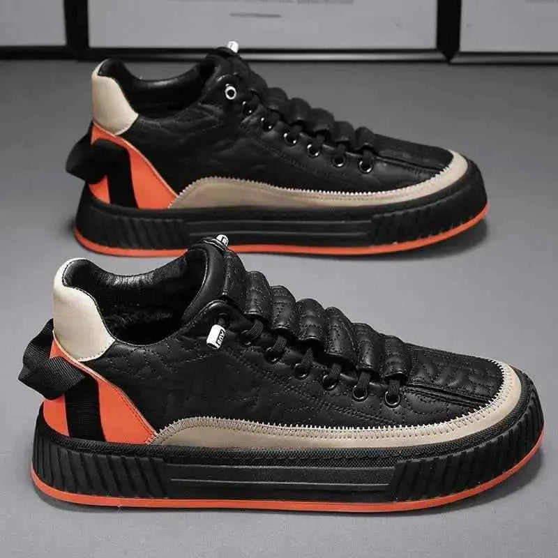 Men Sneakers Fashion Trend Luxury Brand Casual Flat Shoes Vulcanize Shoe Male Outdoors Non-slip wear-resistant Hiking Shoes 2023