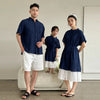Family Matching Clothes Boy Girl Outfit Set Father and Son Shirt Shorts Suit Mother and Daughter Dress Same Girl Blouse Dress - Mein Shop
