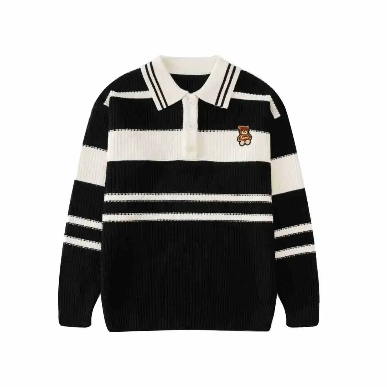 Sweater for The Whole Family Polo Knit Tops Fashion Mom and Daughter Child Girl Matching Jumper Dad and Son Baby Boy Knitwear - Mein Shop