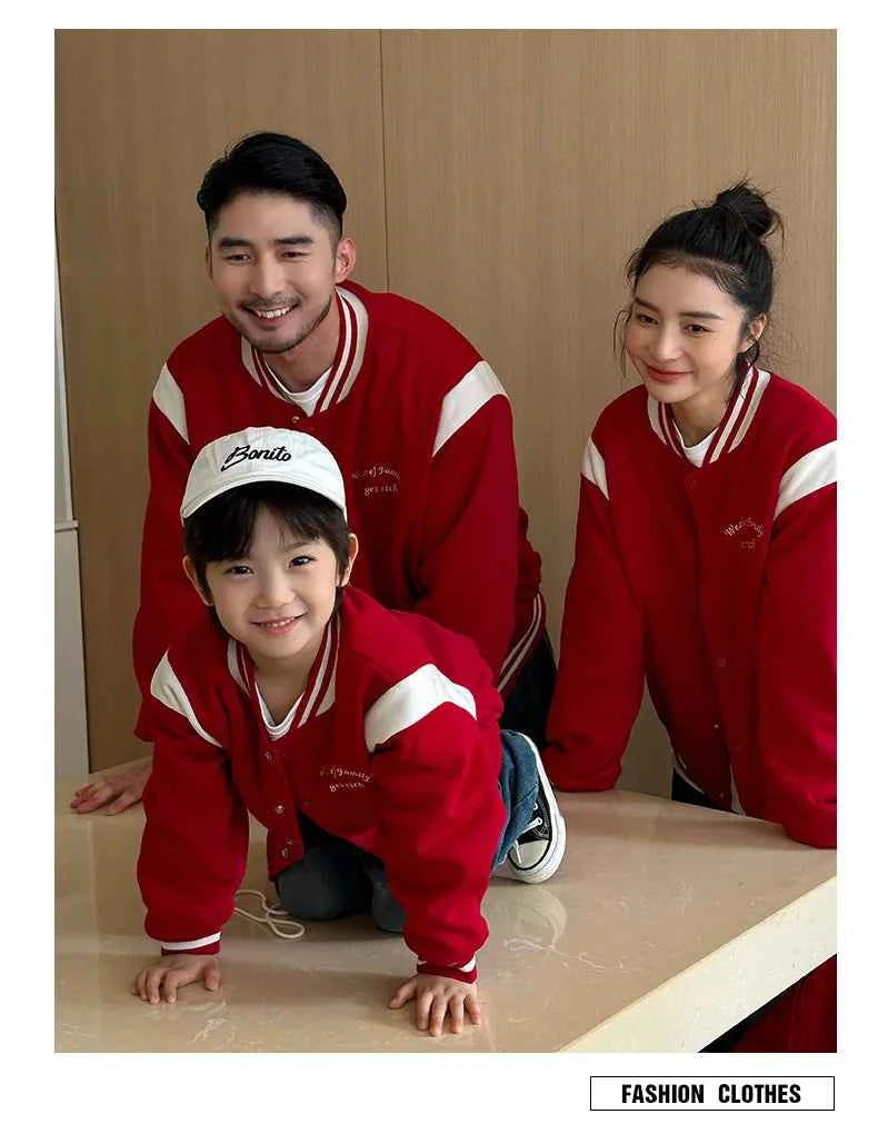 Winter Jacket for The Whole Family Warm Thick Coat Fashion Korean Father Mother and Daughter Son Children Long Sleeve Outerwear