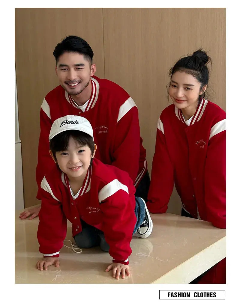Winter Jacket for The Whole Family Warm Thick Coat Fashion Korean Father Mother and Daughter Son Children Long Sleeve Outerwear - Mein Shop