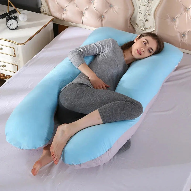 Pregnant Pillow Case Maternity Pillow Case Pure Cotton Cover Multifunction U-shape for Pregnant Women - Mein Shop