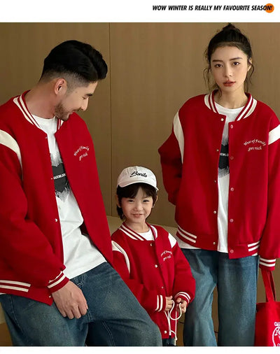 Winter Jacket for The Whole Family Warm Thick Coat Fashion Korean Father Mother and Daughter Son Children Long Sleeve Outerwear - Mein Shop