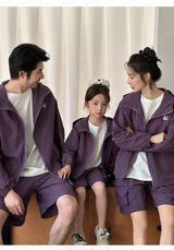 Family Matching Clothes Sets Men Women Baby Coat Shorts Suit Couples Kids Family Look Clothing Parent-Child Matching Costume - Mein Shop