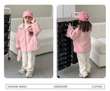 Family Thick Mother Children Suit Warm Winter Korean Fashion Women Daughter Son Matching Coat Baby Clothes  Zipper Sets Jacket - Mein Shop