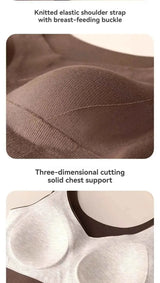 Neue Mode Schwangere Damen Weste Warmes Top für Herbst und Winter, kein BH nötig, Stilltop für werdende Mütter