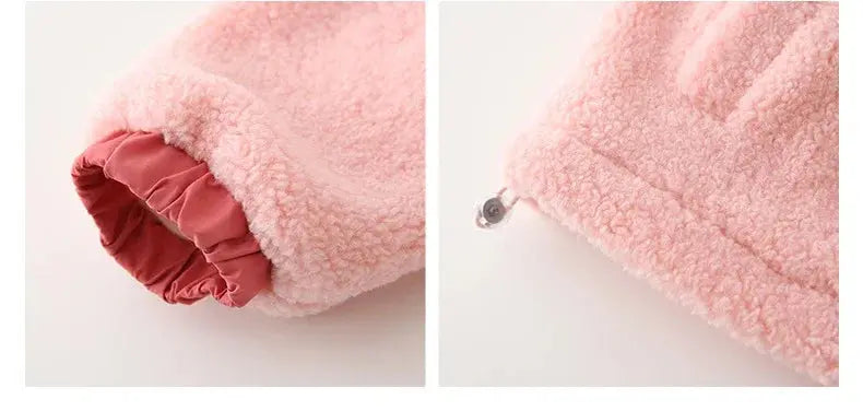 Family Thick Mother Children Suit Warm Winter Korean Fashion Women Daughter Son Matching Coat Baby Clothes  Zipper Sets Jacket - Mein Shop