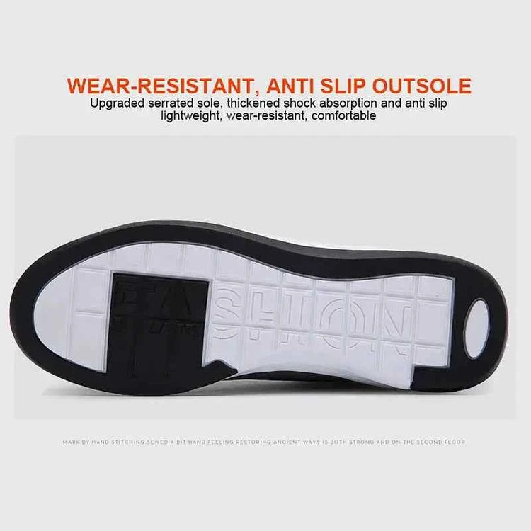 Leather Men Shoes Sneaker Trend Sports Running Breathable Men‘s Sneakers Non-slip Footwear Shoe for Male Walking Autumn