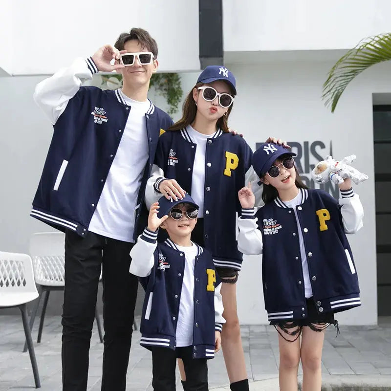 Fashion Family Matching Clothing Parent-child Same Jacket Mother and Daughter Coat Father and Son Boy Children Clothes Outerwear - Mein Shop