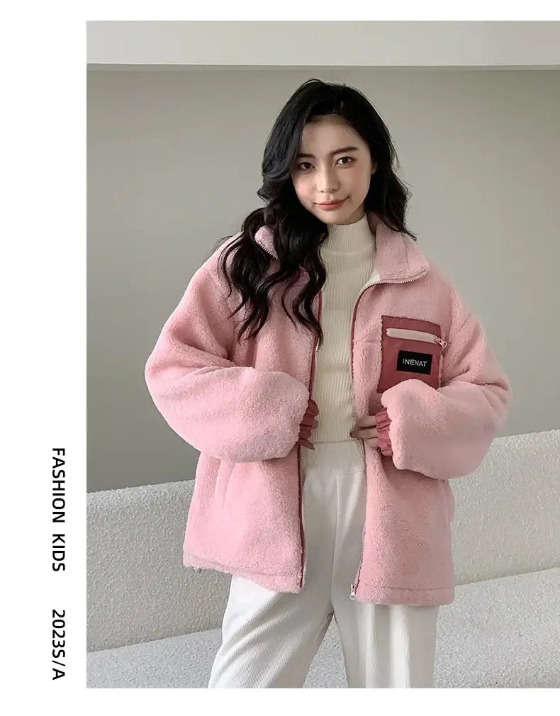 Family Thick Mother Children Suit Warm Winter Korean Fashion Women Daughter Son Matching Coat Baby Clothes  Zipper Sets Jacket - Mein Shop