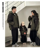 Family Matching Warm Clothes Winter Daughter Mother Thick Padded Coat Son Father Quilted Jacket Parents and Children Clothing - Mein Shop