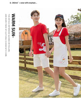 Family Vacation Clothing Resorts Look Parent Child Clothes Mom and Daughter Suspender Dress Two Piece Sets Dad Son Same Outfits Mein Shop