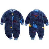 Newborn Baby Spring Winter Clothes Infant Jacket for Girls Jumpsuit for Boys Soft Flannel Bebe Romper Baby Clothes 0-18 Month - Mein Shop