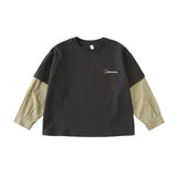 Fashion Family Long Sleeve T-shirt Parent-child Tee Korean Father Mother and Son Daughter Same Clothes Dad Mom and Baby Clothing - Mein Shop