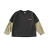 Fashion Family Long Sleeve T-shirt Parent-child Tee Korean Father Mother and Son Daughter Same Clothes Dad Mom and Baby Clothing