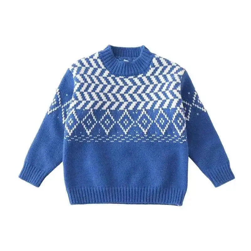 Knit Sweaters for The Whole Family Knitwear Winter Father Mother and Daughter Son Children Boy Girl Knitted Long Sleeve Pullover
