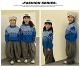 Knit Sweaters for The Whole Family Knitwear Winter Father Mother and Daughter Son Children Boy Girl Knitted Long Sleeve Pullover - Mein Shop