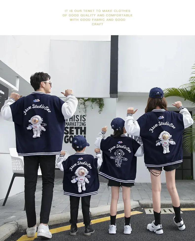 Fashion Family Matching Clothing Parent-child Same Jacket Mother and Daughter Coat Father and Son Boy Children Clothes Outerwear - Mein Shop