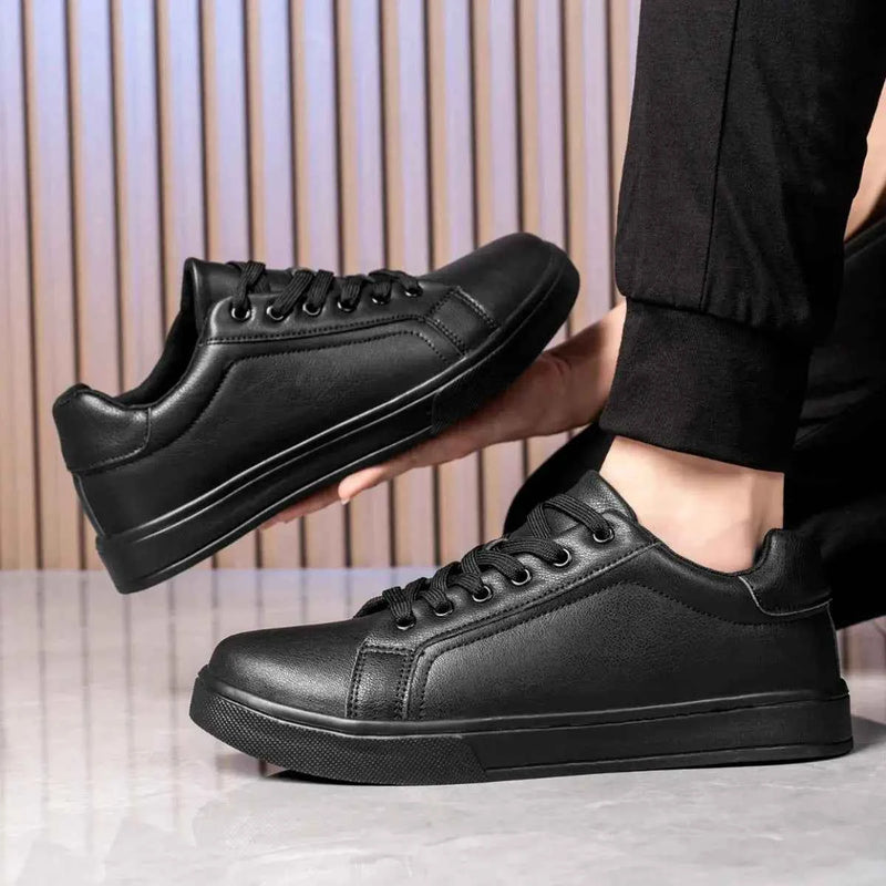 Leather Men Shoes Sneakers Trend Casual Shoe Breathable Leisure Male Sneakers Non-slip Footwear Men Vulcanized Shoes