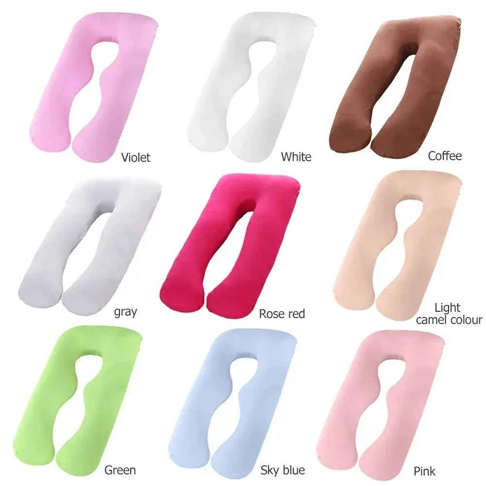 Maternity Pillow Case Pure Cotton Cover U-Type for Pregnancy Women