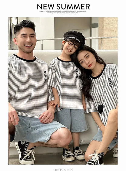 Family Vacation 2025 Summer Tshirt Shorts Clothing Set Family Matching Outfit Holiday Party Clothes Wear Couple Child Costume - Mein Shop