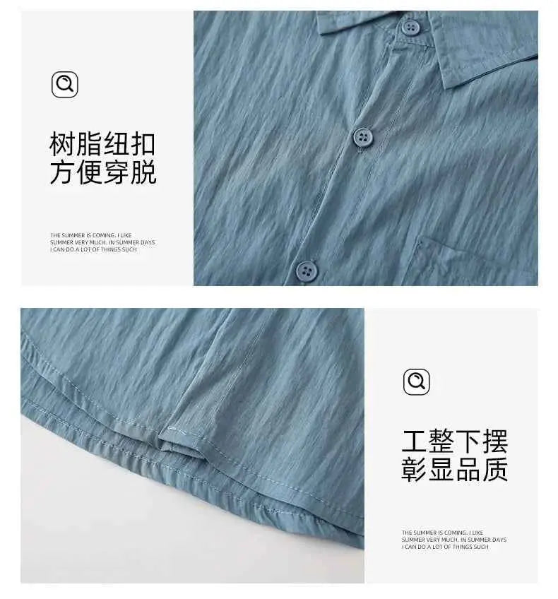 Family Matching Clothes for Brother Sister Mom Daughter Blue Dress Dad Son Clothing Korean Children Two Piece Set Couples Outfit