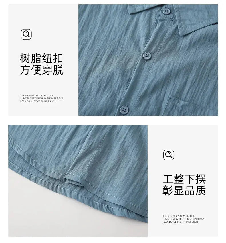 Family Matching Clothes for Brother Sister Mom Daughter Blue Dress Dad Son Clothing Korean Children Two Piece Set Couples Outfit Mein Shop