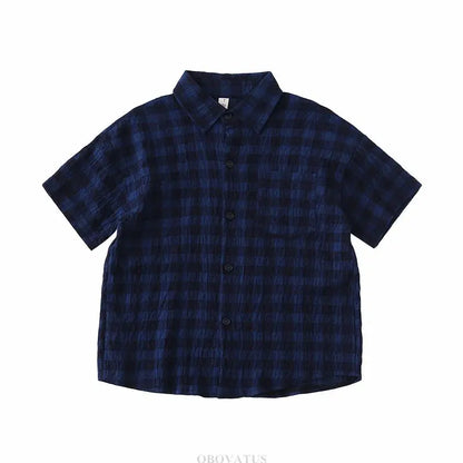 Family Matching Clothes Boy Girl Outfit Set Father and Son Shirt Shorts Suit Mother and Daughter Dress Same Girl Blouse Dress - Mein Shop