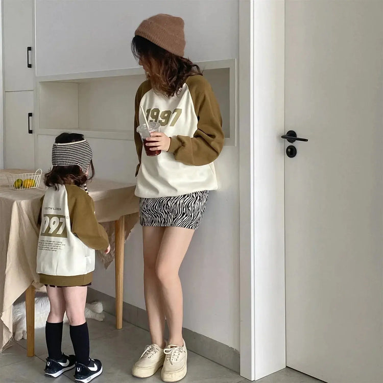 SweatshirtFather Mother and Daughter Me Son Matching Tee Shirts Baby Matching Clothes for the Whole Family Cotton Tops Spring - Mein Shop