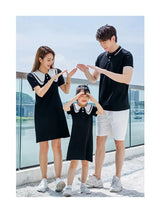 Coordinated Outfits for Family Matching Clothes Mother and Daughter Black Dress Father and Son Kid Shirt Outfits Dad Child Sets - Mein Shop