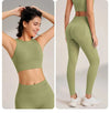 Yoga Clothing Set Women's High Waisted Leggings and Top Two Piece Seamless Fitness Exercise Clothing Fitness Workout Underwear - Mein Shop